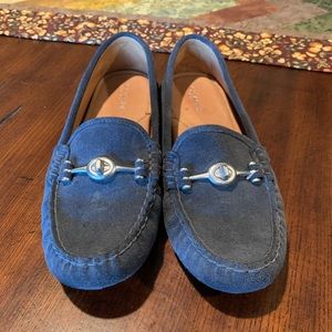 Suede Coach loafers